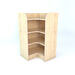 Internal Corner Library Bookcase In Maple  hi\-res