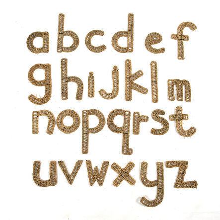 TTS Large Sea Grass Weaving Alphabet Set A\-Z  hi\-res