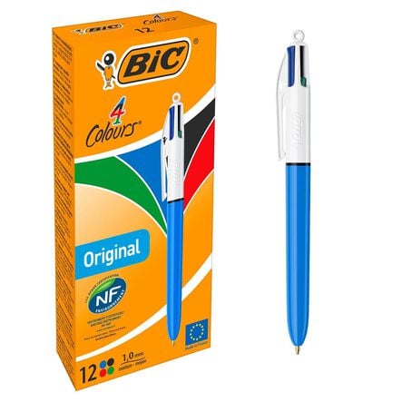 Bic 4 Colour Ballpoint Pens 12pk  hi\-res