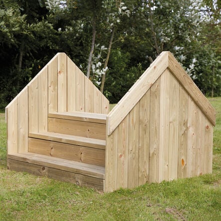 Outdoor Wooden Step Bridge  hi\-res
