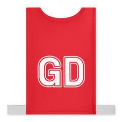 Mitre Netball Mesh Bibs Medium Size 7pk Red Medium Red hi-res