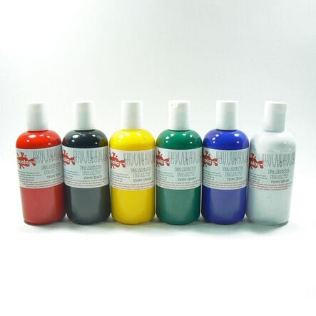 Heat Fix Fabric Paint Assorted 150ml 6pk  hi\-res
