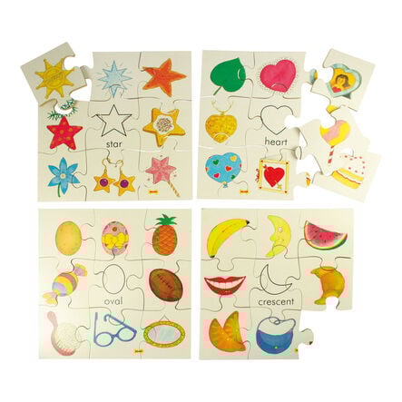 Wooden Colour Puzzles 4pk  hi\-res