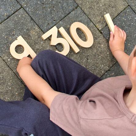 Chunky Wooden Number Collection 1\-10  hi\-res