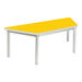 Gopak Enviro Trapezoidal School Table Yellow H640mm  hi\-res