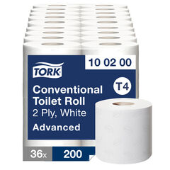 TORK® 2 Ply White Toilet Rolls 36pk  hi-res