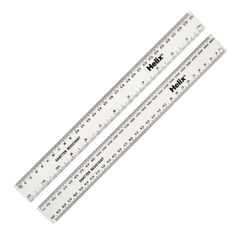 Clear Shatter Resistant 30cm Rulers 100pk  Clear Shatter Resistant 30cm Rulers 100pk  hi-res