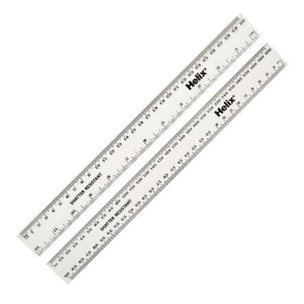 Clear Shatter Resistant 30cm Rulers 100pk  hi\-res