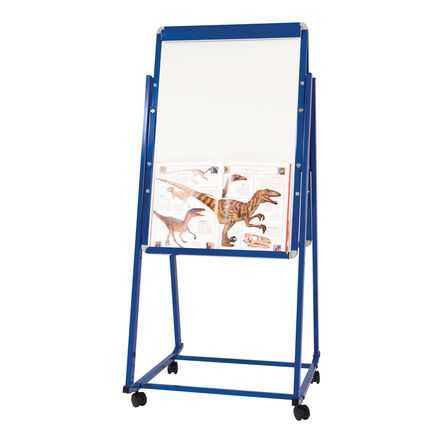 Mobile Magnetic Easel W\/ Flip Chart Holder  hi\-res