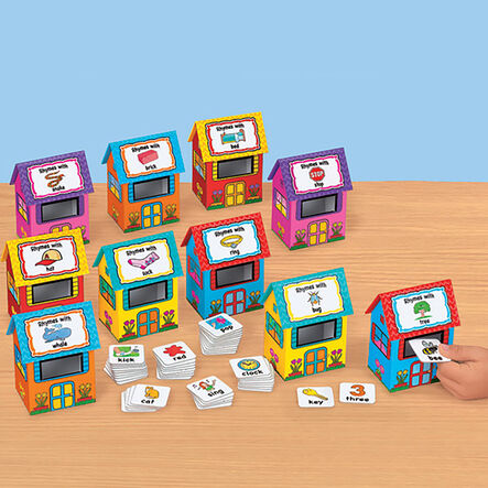 Rhyme Houses Sorting and Posting Game 60pcs  hi\-res