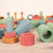 Loose Parts Wooden Shapes Large 72 Piece Set \- Earth  hi\-res