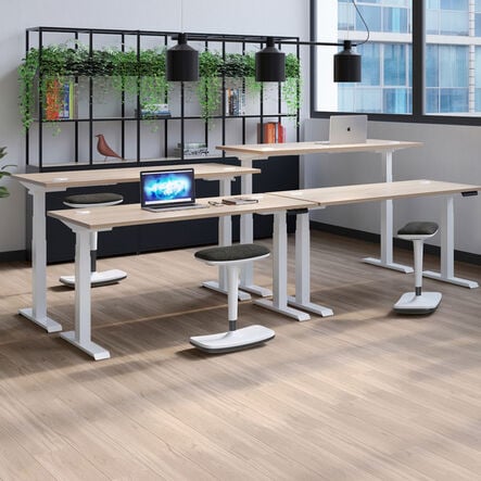 Height Adjustable Table Oak  hi\-res