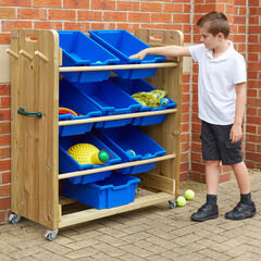 TTS Outdoor Wooden Tilted Tray Storage  TTS Outdoor Wooden Tilted Tray Storage  hi-res