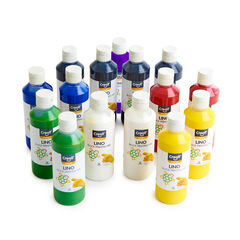 Creall Lino Block Printing Inks Asstd 250ml 15pk  hi-res