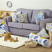 TTS Mixed Pattern Mustard and Grey Cushion Set  hi\-res