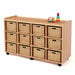 Storage Unit with 12 Deep Wicker Baskets  hi\-res