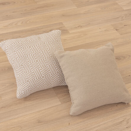 Set of 4 Eco Friendly Cushions Natural Natural hi\-res