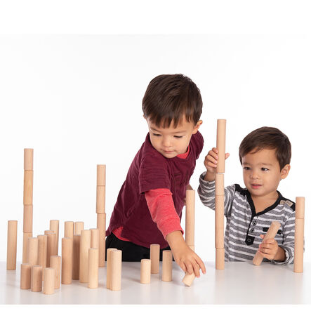 Loose Parts Wooden Sorting Columns 40pk  hi\-res