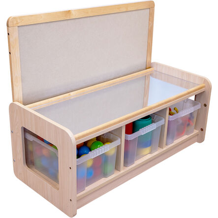 3 Bay Store Mirror\/Drywipe Board  hi\-res