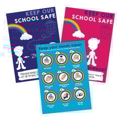 Indoor Hygience and Social Distancing Poster Pack  hi-res
