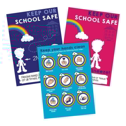 Indoor Hygience and Social Distancing Poster Pack  hi\-res