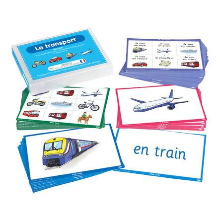 TTS French Transport Vocabulary Builder Activity Cards  hi\-res