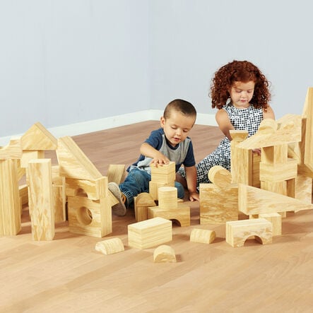 Weplay Soft Wood Effect Foam Construction Blocks  hi\-res