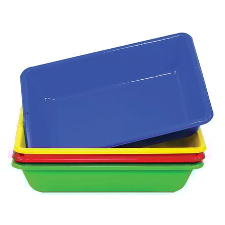 Bright Colours Messy Play Sand \x26 Water Trays 4pk  hi\-res