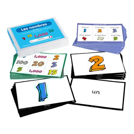 TTS French Numbers Vocabulary Builders Activity Cards  hi\-res