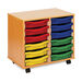 Mobile Tray Storage Unit With 12 Shallow Trays  hi\-res