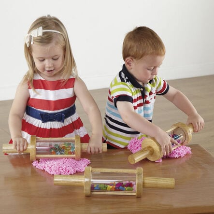 Rolling \x26 Shaking Wooden Treasure Cylinders  hi\-res