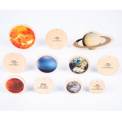 Wooden Solar System Discs  hi-res