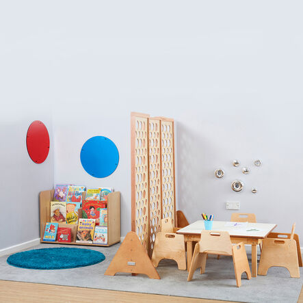 Large Natural Folding Room Divider  hi\-res