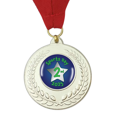 Sports Day Metal Medals Diameter 50mm 10pk  hi\-res