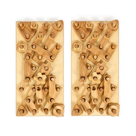 TTS Giant Wooden Stack \x26 Build Construction Set  hi\-res