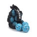 Mitre 12 Impel Training Footballs \x26 Strge Bag Blue Size 4  hi\-res
