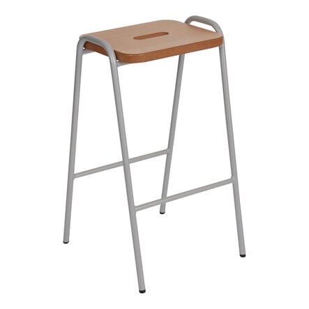 Hille Natural Wooden Seat Classroom Stool  hi\-res