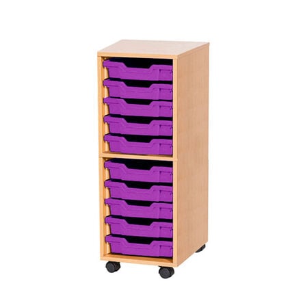 Mobile Single Tray Storage Unit 10 Trays  hi\-res