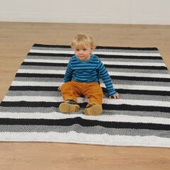 Black and White Cosy World Carpet L195 x W136cm  Black and White Cosy World Carpet L195 x W136cm  hi-res