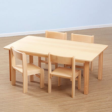 Solid Beech Rectangular Classroom Tables L110cm  hi\-res