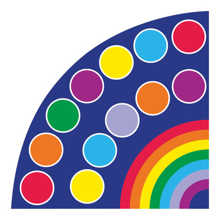 Rainbow Corner Placement Carpet 2m x 2m  hi\-res