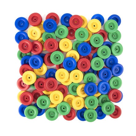 Assorted Plastic Wheels 100pk  hi\-res