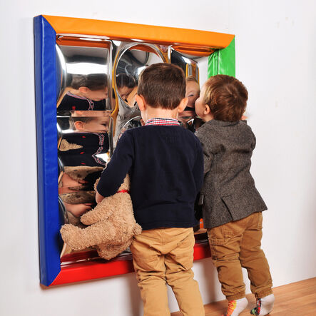 Mixed Shape Sensory Bubble Mirror And Padded Frame  hi\-res