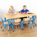 Copenhagen height adjustable rectangular six\-seater table  hi\-res