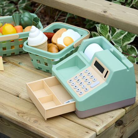 Role Play Cash Register, Baskets \x26 Food Set  hi\-res