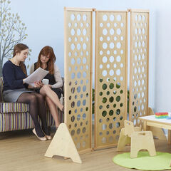 Large Natural Folding Room Divider  Large Natural Folding Room Divider  hi-res