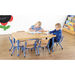 Copenhagen height adjustable rectangular six\-seater table  hi\-res