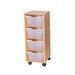 Mobile Single Tray Storage Unit 4 Deep  hi\-res