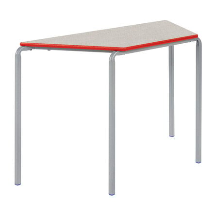 Crush Bent PU Edge Trapezoid Table  hi\-res