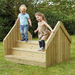 Outdoor Wooden Step Bridge  hi\-res